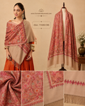 Women Hunar Fine Wool Nalki Embroidered Stole (Size : 71X203 CM)