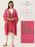Women's Roohani 100% Pure Wool Nalki Embroidered Stole (Size 71x203 CM)