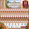 Premium Ganeshpuri Loban Incense Sticks – Natural Fragrance | Hand-Rolled Agarbatti | Pack of 12 (1200g)