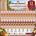 Premium Ganeshpuri 3-in-1 Harmony Floral Incense Sticks – Hand-Rolled Agarbatti | Pack of 12 (1200g)