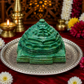 🌿 Green Jade Shri Yantra – 4 Inch