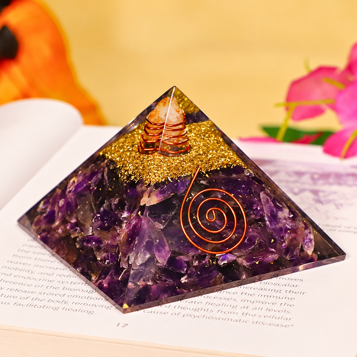 Amethyst Crystal Pyramid (Spiritual Awareness & Intuition)