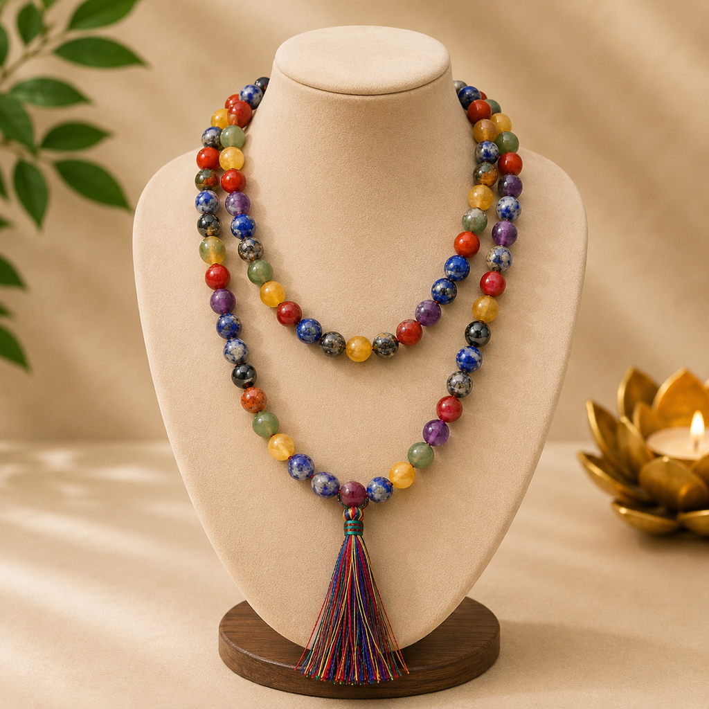 7 Chakra Jap Mala 108 Beads