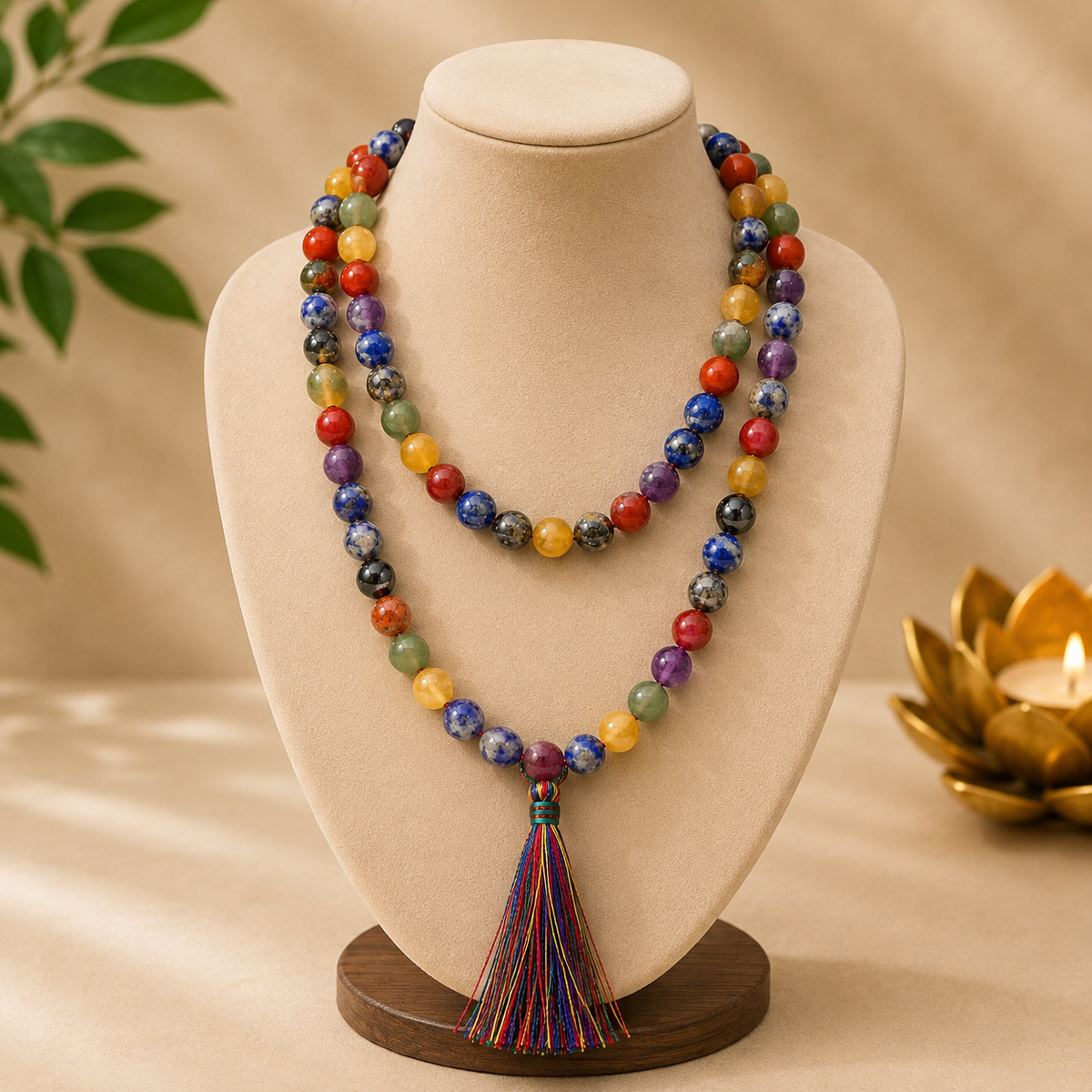 7 Chakra Jap Mala 108 Beads