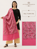 Women's Gulkaari 100% Pure Wool Nalki Embroidered Stole (Size 71x203 CM)