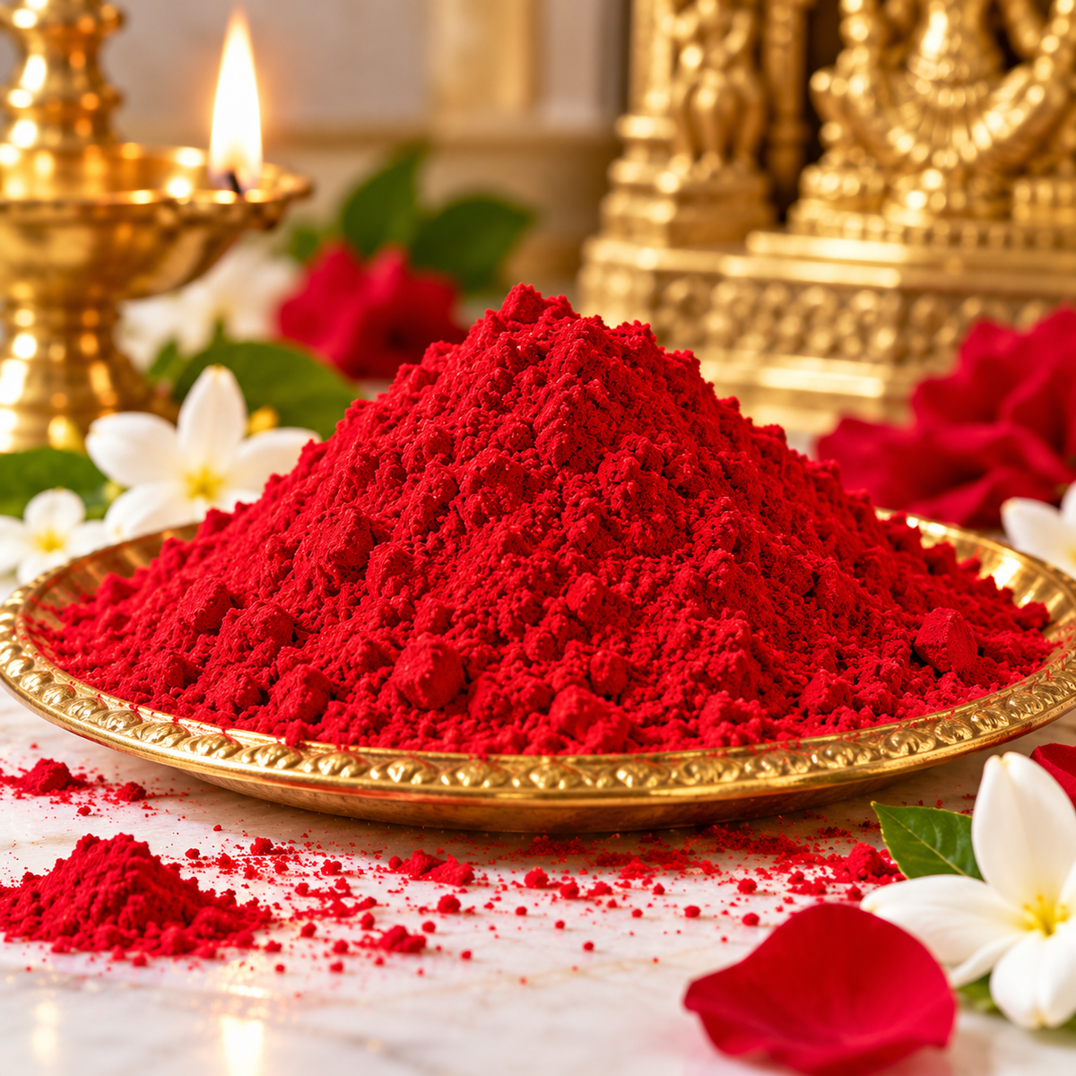 Ganeshpuri Kumkum – Traditional Sacred Red Kumkum for Puja & Worship