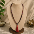 Natural Red Sandalwood Mala – 108+1 Beads | Traditional Jaap Mala