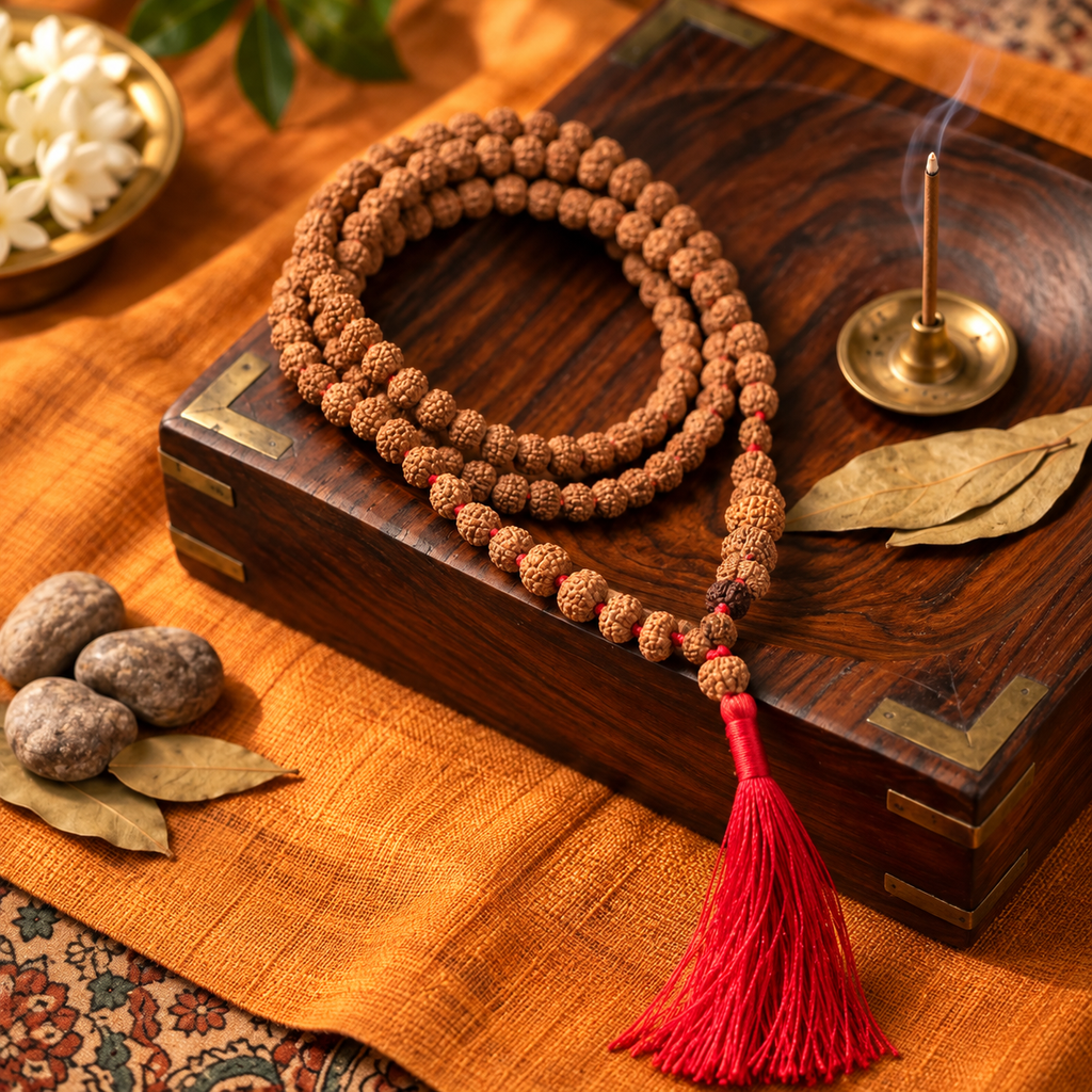 1-14 Mukhi Rudraksha with Gauri Shankar kantha Indrani Mala