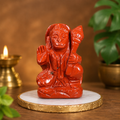 Red Jasper Hanuman (300 to 350 Gram Approx) (Devotion & Spiritual Growth)