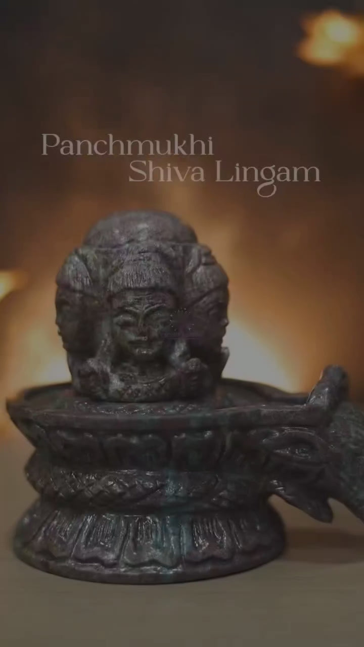 Ruby Kyanite Panchmukhi Shivling Approx 1500-2000gram(Attracts Prosperity & Success)